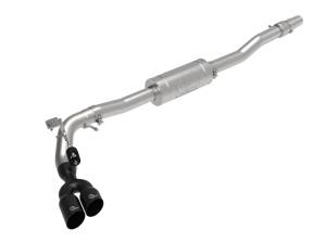 aFe Power - aFe Power Rebel Series 3 IN 304 Stainless Steel Cat-Back Exhaust System w/ Black Tips Ford Ranger 19-22 L4-2.3L (t) - 49-33111-B - Image 1