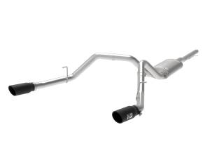 aFe Power Apollo GT Series 3 IN 409 Stainless Steel Cat-Back Exhaust System w/ Black Tip GM Silverado/Sierra 1500 09-19 V6-4.3/V8-4.8/5.3L - 49-44112-B