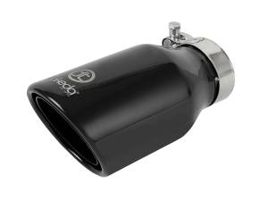 aFe Power Takeda 409 Stainless Steel Clamp-on Exhaust Tip Black 2-1/2 IN Inlet x 4 IN Outlet x 8 IN L - 49T25404-B08