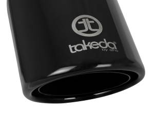 aFe Power - aFe Power Takeda 409 Stainless Steel Clamp-on Exhaust Tip Black 2-1/2 IN Inlet x 4 IN Outlet x 8 IN L - 49T25404-B08 - Image 5