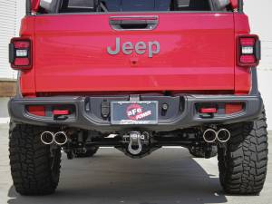 aFe Power - aFe Power Vulcan   Series 3 IN to 2-1/2 IN 304 Stainless Steel Cat-Back Exhaust Polished Jeep Gladiator (JT) 20-23 V6-3.6L - 49-38084-P - Image 6