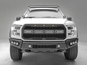 aFe Power - aFe Power Scorpion Complete Replacement Tread Design Grille Flat Black w/ LED Lights Ford F-150 Raptor 17-20 - 79-21001L - Image 3