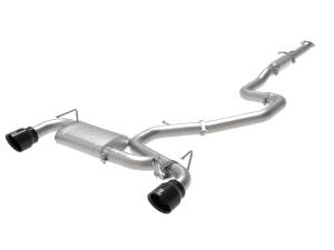 aFe Power - aFe Power Takeda 3 IN 304 Stainless Steel Cat-Back Exhaust System w/ Black Tips Hyundai Veloster N 19-20 L4-2.0L (t) - 49-37008-B - Image 1