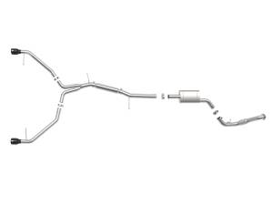 aFe Power - aFe Power MACH Force-Xp 3 IN to 2-1/2 IN Stainless Steel Cat-Back Exhaust System Black Audi A4 (B9) 17-19 L4-2.0L(t) - 49-36420-B - Image 4