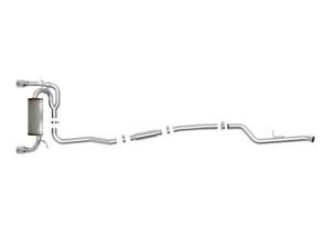 aFe Power - aFe Power MACH Force-XP 3 IN to 2-1/2 IN 304 Stainless Steel Cat-Back Exhaust Polished BMW M235i (F22/23) 14-16 L6-3.0L (t) N55 - 49-36347-P - Image 3