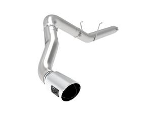 aFe Power - aFe Power ATLAS 5 IN Aluminized Steel DPF-Back Exhaust System w/Polished Tip RAM Diesel Trucks 19-23 L6-6.7L (td) - 49-02075-P - Image 1