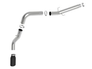 aFe Power - aFe Power ATLAS 5 IN Aluminized Steel DPF-Back Exhaust System w/Black Tip RAM Diesel Trucks 19-23 L6-6.7L (td) - 49-02075-B - Image 3