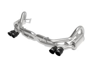 aFe Power - aFe Power MACH Force-Xp 2-1/2 IN 304 Stainless Steel Cat-Back Exhaust w/Black Tips Porsche 911 Carrera (991) 12-16 H6-3.8L - 49-36406-1B - Image 1