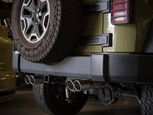 aFe Power - aFe Power Rebel Series 2-1/2 IN 409 Stainless Steel Axle-Back Exhaust System Polished Jeep Wrangler (JK) 07-18 V6-3.6/3.8L - 49-48086-P - Image 6