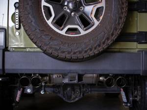 aFe Power - aFe Power Rebel Series 2-1/2 IN 409 Stainless Steel Axle-Back Exhaust System Black Jeep Wrangler (JK) 07-18 V6-3.6L/3.8L - 49-48086-B - Image 7