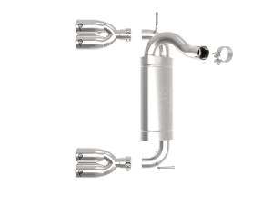 aFe Power - aFe Power Vulcan Series 2-1/2 IN 304 Stainless Steel Axle-Back Exhaust System Polished Jeep Wrangler (JK) 07-18 V6-3.6/3.8L - 49-38086-P - Image 5