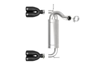 aFe Power - aFe Power Vulcan Series 2-1/2 IN 304 Stainless Steel Axle-Back Exhaust System Black Jeep Wrangler (JK) 07-18 V6-3.6L/3.8L - 49-38086-B - Image 5