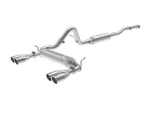 aFe Power - aFe Power Vulcan Series 2-1/2 IN 304 Stainless Steel Cat-Back Exhaust System Polished Jeep Wrangler (JK) 07-18 V6-3.6L/3.8L - 49-38087-P - Image 1