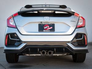 aFe Power - aFe Power Takeda 3 IN 304 Stainless Steel Cat-Back Exhaust System w/ Carbon Fiber Tips Honda Civic Sport 17-21 L4-1.5L (t) - 49-36624-C - Image 4