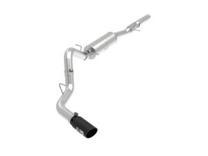 aFe Power - aFe Power Apollo GT Series 4 IN 409 Stainless Steel Cat-Back Exhaust System w/ Black Tip GM Silverado/Sierra 1500 14-18 V8-6.2L - 49-44116-B - Image 1