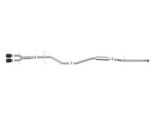 aFe Power - aFe Power Takeda 2-1/2 IN 304 Stainless Steel Cat-Back Exhaust System w/ Black Tips Honda Civic Si Sedan 17-20 L4-1.5L (t) - 49-36619-B - Image 2