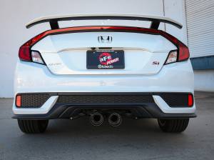 aFe Power - aFe Power Takeda 2-1/2 IN 304 Stainless Steel Cat-Back Exhaust System w/ Carbon Fiber Tips Honda Civic Si Sedan 17-20 L4-1.5L (t) - 49-36620-C - Image 4