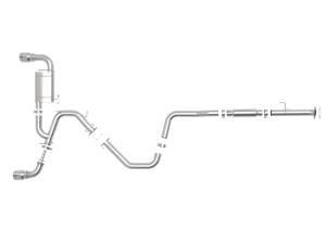 aFe Power - aFe Power Takeda-ST 3 IN 304 Stainless Steel Cat-Back Exhaust System w/ Polished Tips Hyundai Veloster N 19-20 L4-2.0L (t) - 49-37010-P - Image 4