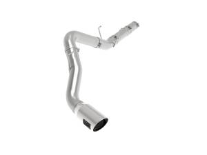 aFe Power ATLAS 5 IN Aluminized Steel DPF-Back Exhaust System w/Polished Tip RAM Diesel Trucks 19-23 L6-6.7L (td) - 49-02078-P