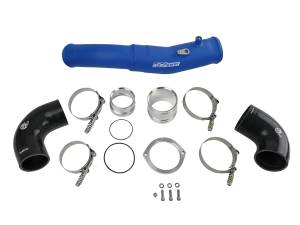 aFe Power - aFe Power BladeRunner 2-1/2 IN to 3 IN Aluminum Hot-Side Charge Pipe Blue BMW Z4 M40i (G29) 20-23 L6-3.0L (t) B58 - 46-20408-L - Image 2