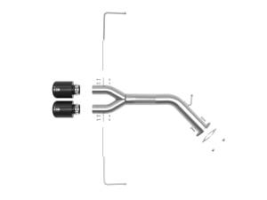 aFe Power - aFe Power Takeda 3 IN to 2-1/2 IN 304 Stainless Steel Axle-Back Exhaust w/ Black Tip Hyundai Veloster 19-21 L4-1.6L (t) - 49-37012-B - Image 3