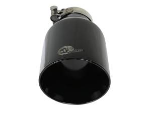 aFe Power - aFe Power MACH Force-Xp 409 Stainless Steel Clamp-on Exhaust Tip Black 2-1/2 IN Inlet x 4-1/2 IN Outlet x 9 IN L - 49T25454-B091 - Image 3