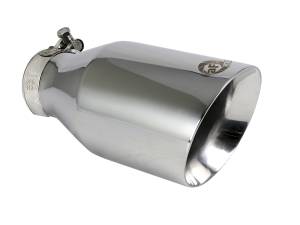 aFe Power MACH Force-Xp 304 Stainless Steel Clamp-on Exhaust Tip Polished 2-1/2 IN Inlet x 4-1/2 IN Outlet x 9 IN L - 49T25454-P091