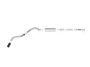 aFe Power - aFe Power Apollo GT Series 4 IN 409 Stainless Steel Cat-Back Exhaust System w/ Black Tip GM 2500/3500HD 20-23 V8-6.6L L8T - 49-44122-B - Image 2