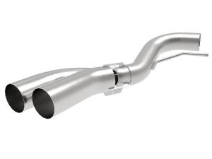 aFe Power Rebel Series 409 Stainless Steel DPF-Back Exhaust System w/ Dual Brushed Tip Ford F-150 18-21 V6-3.0L (td) - 49-43108-H