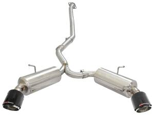 aFe Power - aFe Power Takeda 2-1/2 IN 304 Stainless Steel Cat-Back Exhaust System w/Carbon Fiber Tip Toyota GR86/FR-S/BRZ 13-23 H4-2.0L/2.4L - 49-36023-C - Image 2