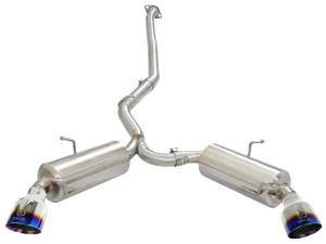 aFe Power - aFe Power Takeda 2-1/2 IN 304 Stainless Steel Cat-Back Exhaust System w/Blue Flame Tip Toyota GR86/FR-S/BRZ 13-23 H4-2.0L/2.4L - 49-36023-L - Image 2