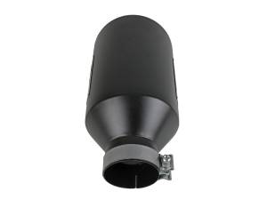 aFe Power - aFe Power MACH Force-Xp 409 Stainless Steel Clamp-on Exhaust Tip Black 4 IN Inlet x 8 IN Outlet x 15 IN L - 49T40801-B15 - Image 4