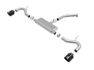 aFe Power - aFe Power Takeda 2-1/2 IN 409 Stainless Steel Axle-Back Exhaust w/ Black Tips Hyundai Elantra GT 18-20 L4-1.6L (t) - 49-47016-B - Image 2