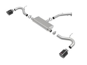 aFe Power - aFe Power Takeda 2-1/2 IN 409 Stainless Steel Axle-Back Exhaust w/ Carbon Fiber Tips Hyundai Elantra GT 18-20 L4-1.6L (t) - 49-47016-C - Image 2