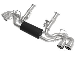 aFe Power MACH Force-Xp Cat-Back Exhaust w/ NPP Exhaust Valve Polished Tip Chevrolet Corvette (C8) 20-23 V8-6.2L - 49-34124-P