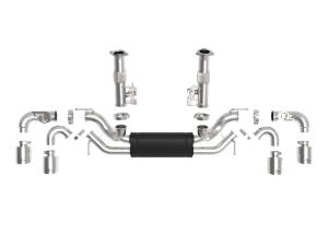 aFe Power - aFe Power MACH Force-Xp Cat-Back Exhaust w/ NPP Exhaust Valve Polished Tip Chevrolet Corvette (C8) 20-23 V8-6.2L - 49-34124-P - Image 3