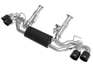 aFe Power - aFe Power MACH Force-Xp Cat-Back Exhaust w/ NPP Exhaust Valve Black Tip Chevrolet Corvette (C8) 20-23 V8-6.2L - 49-34124-B - Image 1