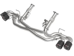 aFe Power MACH Force-Xp Cat-Back Exhaust w/o NPP Exhaust Valve Carbon Tip No Muffler Chevrolet Corvette (C8) 20-23 V8-6.2L - 49-34127NM-C