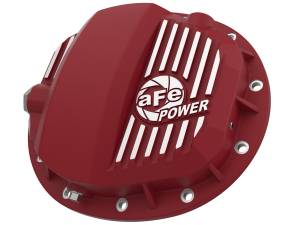 aFe Power - aFe Power Pro Series Rear Differential Cover Red w/ Machined Fins GM Gas Trucks/SUV's 19-24 (GMCH 9.5) - 46-71140R - Image 1