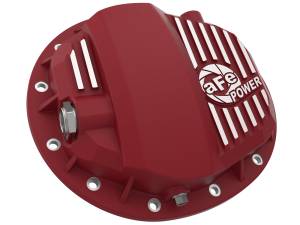 aFe Power - aFe Power Pro Series Rear Differential Cover Red w/ Machined Fins GM Gas Trucks/SUV's 19-24 (GMCH 9.5) - 46-71140R - Image 2