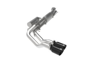 aFe Power - aFe Power Rebel Series 3 IN 409 Stainless Steel Cat-Back Exhaust System w/Black Tip Ford F-250/F-350 17-23 V8-6.2/7.3L - 49-43117-B - Image 1