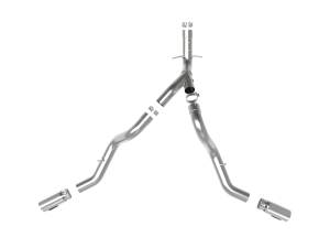 aFe Power - aFe Power Large Bore-HD 4 IN 409 Stainless Steel DPF-Back Exhaust System w/Polished Tip GM Diesel Trucks 22-23 V8-6.6L (td) L5P - 49-44126-P - Image 3