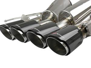 aFe Power - aFe Power MACH Force-Xp 304 Stainless Steel Axle-Back Exhaust System w/ Carbon Fiber Tips Chevrolet Corvette (C7) 14-19 V8-6.2L LT1 - 49-34056-1C - Image 2