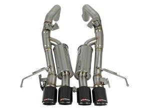 aFe Power - aFe Power MACH Force-Xp 304 Stainless Steel Axle-Back Exhaust System w/ Carbon Fiber Tips Chevrolet Corvette (C7) 14-19 V8-6.2L LT1 - 49-34056-1C - Image 3