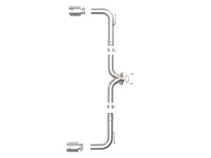 aFe Power - aFe Power Takeda 2-1/2 IN 304 Stainless Steel Axle-Back Exhaust System w/ Polished Tips Mazda 3 14-18 L4-2.0/2.5L - 49-37014-P - Image 4