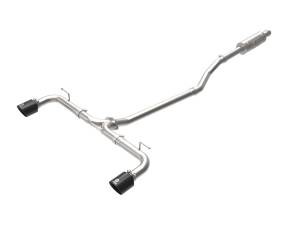 aFe Power - aFe Power Takeda 2-1/2 IN 304 Stainless Steel Cat-Back Exhaust System w/ Black Tips Mazda 3 Hatchback 14-18 L4-2.0/2.5L - 49-37015-B - Image 1