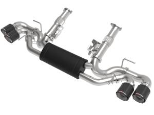 aFe Power MACH Force-Xp Cat-Back Exhaust w/o NPP Exhaust Valve Carbon Tip Chevrolet Corvette (C8) 20-23 V8-6.2L - 49-34127-C