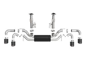 aFe Power - aFe Power MACH Force-Xp Cat-Back Exhaust w/o NPP Exhaust Valve Carbon Tip Chevrolet Corvette (C8) 20-23 V8-6.2L - 49-34127-C - Image 2