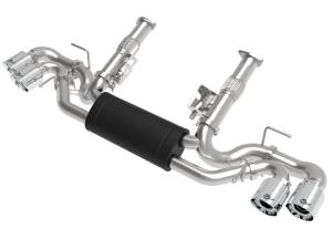 aFe Power MACH Force-Xp Cat-Back Exhaust w/o NPP Exhaust Valve Polished Tip Chevrolet Corvette (C8) 20-23 V8-6.2L - 49-34127-P