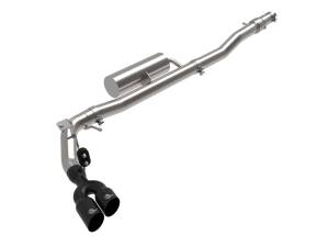 aFe Power - aFe Power Rebel Series 3 IN 304 Stainless Steel Cat-Back Exhaust System w/ Black Tips Ford Ranger 19-23 L4-2.3L (t) - 49-33119-B - Image 1